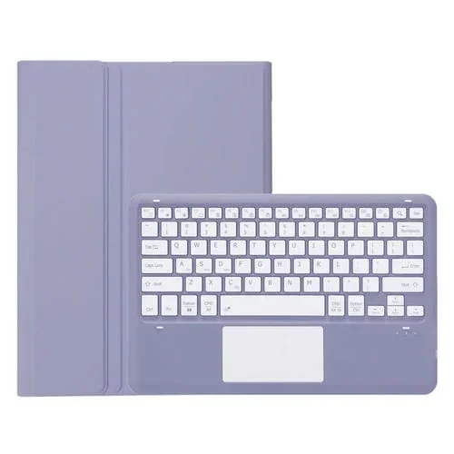 Funda de Cuero TPU para Honor Magicpad 13 Ah16-A con Teclado Bluetooth Desmontable y Panel Táctil (Púrpura)