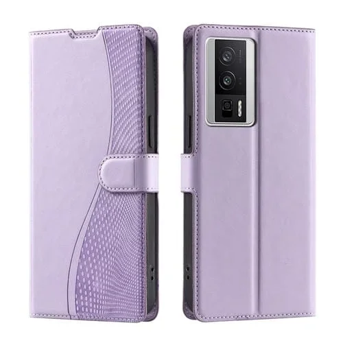 Funda de Cuero Ultrafina con Puntos para Redmi K60/K60 Pro Voltage (Morado)