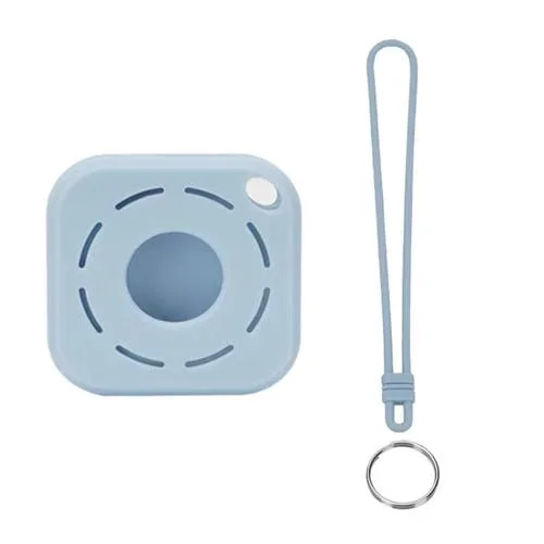 Funda de Silicona Antipérdida Tracker para AirTag Función Sujeción (Azul Vaquero)