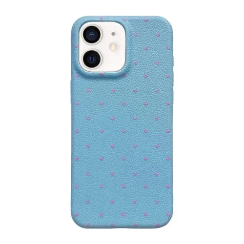 Funda de Silicona Dopamine para iPhone 11 con Lunares (Azul)