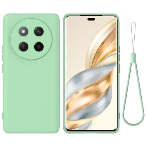 Funda de Silicona Líquida a Prueba de Golpes para Honor X60 Pro (Verde)