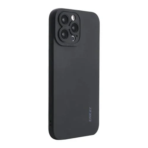Funda de Silicona Líquida Enkay para iPhone 13 Pro (Negro)