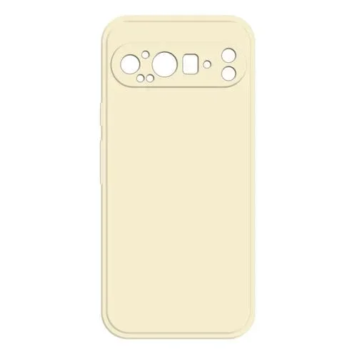 Funda de Silicona Líquida Imitación para Google Pixel 9 Pro XL (Blanca)