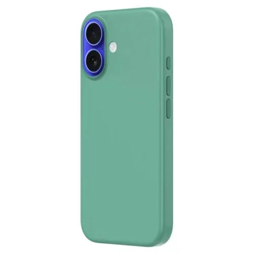 Funda de silicona líquida Zga para iPhone 16 Magsafe (Verde)