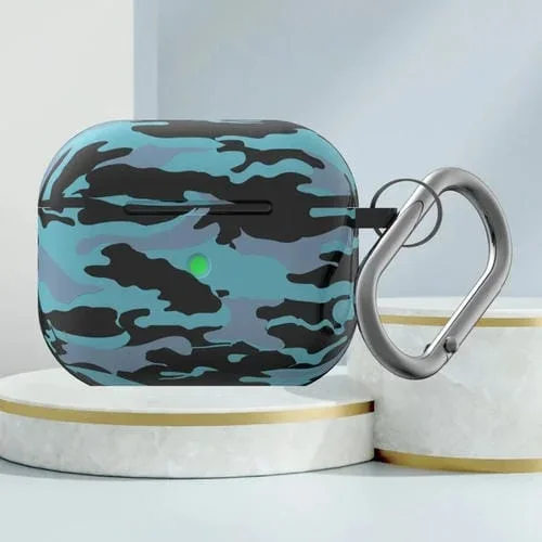 Funda de Silicona Mestivo Serie M Case Protección Auriculares Inalámbricos Camuflaje para AirPods 3 (M-4)
