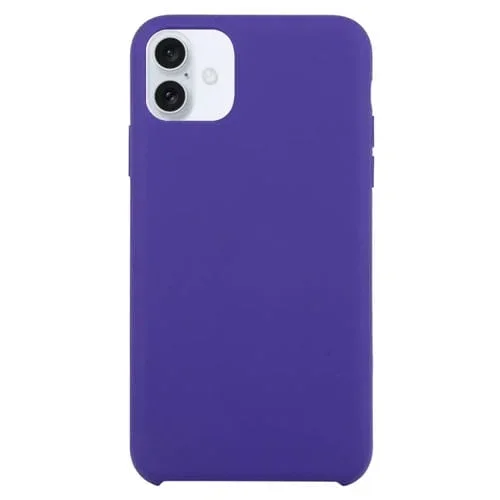 Funda de Silicona Sólida para iPhone 16 Plus (Morado Oscuro)