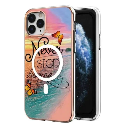 Funda de Teléfono iPhone 11 Pro Imd Magsafe TPU Doble Cara (Dream Butterfly)
