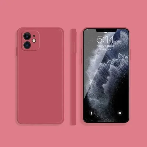 Funda de teléfono iPhone 13 Pro silicona líquida imitación (Rojo)