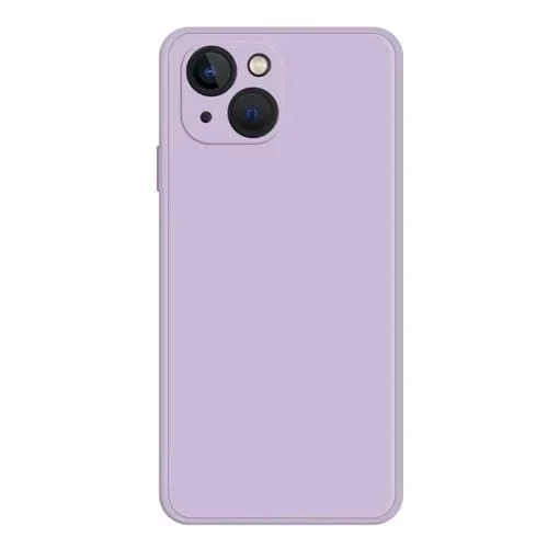 Funda de Teléfono iPhone 15 Silicona Líquida de Imitación (Púrpura)