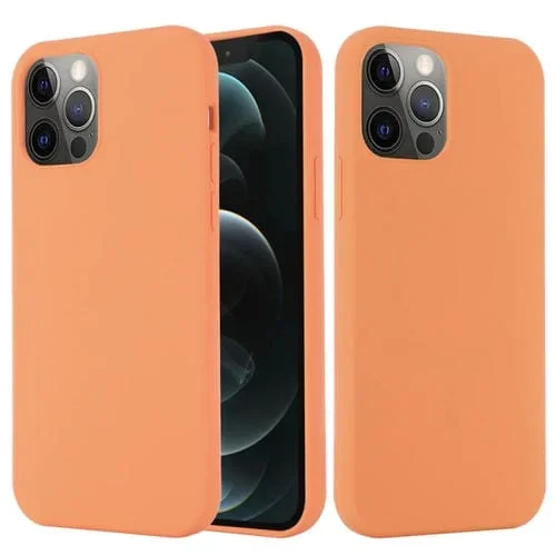 Funda de Teléfono Magsafe Apple iPhone 15 Pro Silicona a Prueba de Golpes (Oro Naranja)