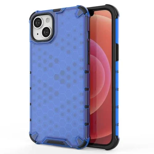 Funda de Teléfono para iPhone 15 Honeycomb (Azul)