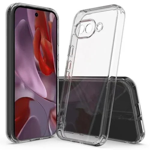 Funda de Teléfono TPU Acrílico para Google Pixel 9A Resistente a Arañazos (Transparente)