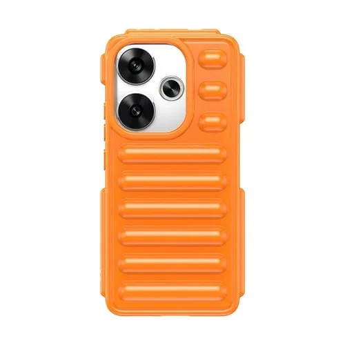 Funda de TPU En Color Caramelo para Redmi Turbo 3 Capsule Series (Naranja)