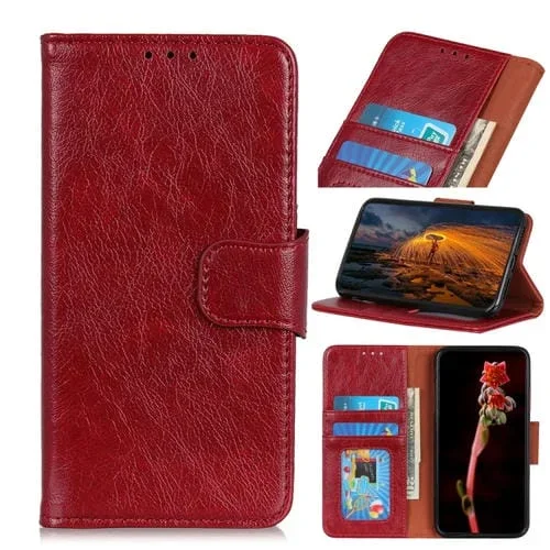 Funda Flip de Cuero Nappa Texture para OnePlus 11 5G (Rojo)
