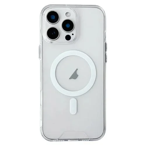 Funda híbrida Acrílico TPU para iPhone 16 Pro Max Space Magsafe (Transparente)