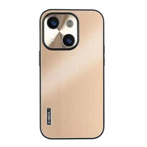 Funda híbrida Aleación de Aluminio iPhone 14 Plus a prueba de golpes (Dorada)