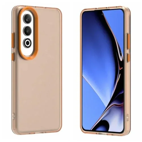 Funda Híbrida TPU a Prueba de Golpes para OnePlus Nord Ce4 Candy PC (Naranja)