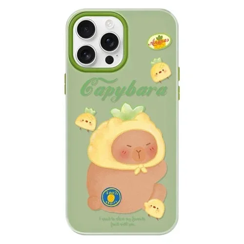 Funda híbrida TPU Policarbonato iPhone 16 Pro (Verde)
