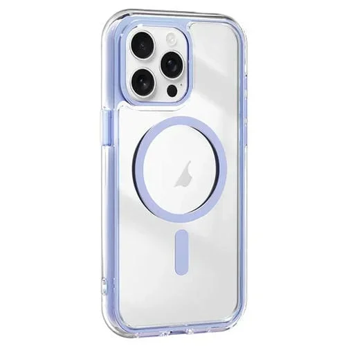 Funda híbrida TPU y acrílico iPhone 14 Pro Max Airbag a prueba de golpes (Morado Claro)