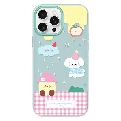 Funda híbrida TPU y Policarbonato iPhone 16 Pro con Tacto Sedoso (Verde Claro)