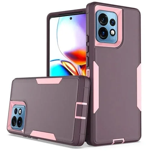 Funda Magnética 2 en 1 para Motorola Edge + (2023) PC + TPU (Púrpura, Rojo, Rosa)