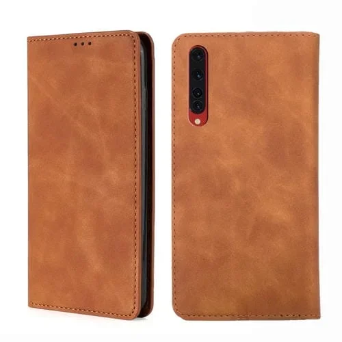 Funda Magnética de Cuero para Rakuten Big Skin Feel con Tapa Horizontal (Marrón Claro)