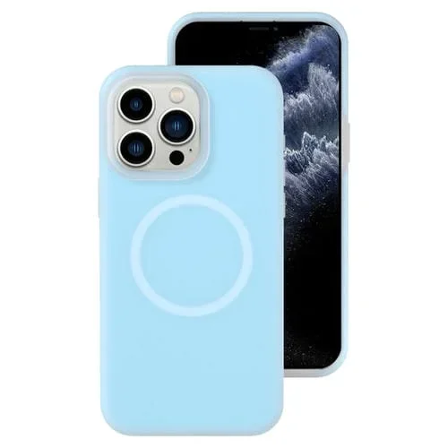 Funda Magnética de Silicona Líquida para iPhone 11 Pro con Magsafe (Azul)
