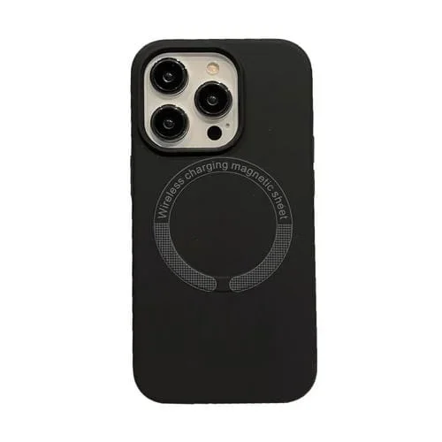 Funda Magnética de Silicona para iPhone 13 Pro Magsafe (Negro)