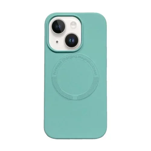 Funda Magnética de Silicona para iPhone 15 Magsafe (Azul Hielo)