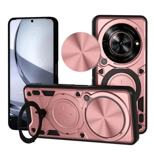 Funda magnética deslizante con textura de CD para ZTE Nubia Focus/Blade A75 5G (rosa)