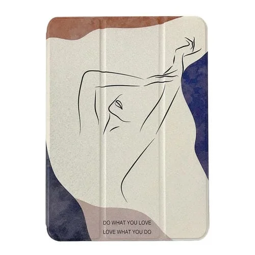 Funda magnética desmontable Cuero para Tableta iPad 10.2 (2021, 2020, 2019) (Línea)