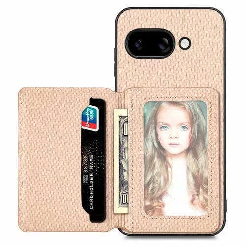Funda Magnética Fibra de Carbono para Google Pixel 9A (Caqui)