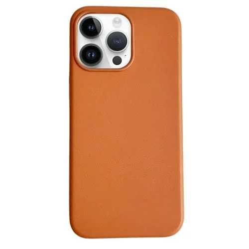 Funda Magnética Magsafe para iPhone 12 Pro Max de Cuero Color Puro (Marrón)