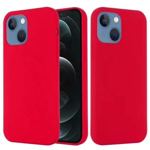 Funda Magsafe de Silicona para iPhone 14 a Prueba de Golpes (Rojo)