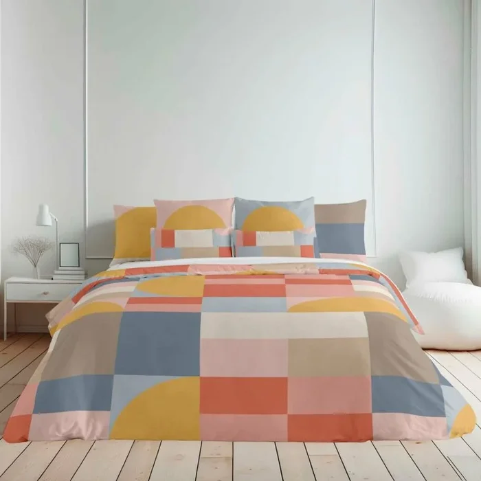 Funda nórdica decolores weimar multicolor 175 hilos 220 x 220 cm