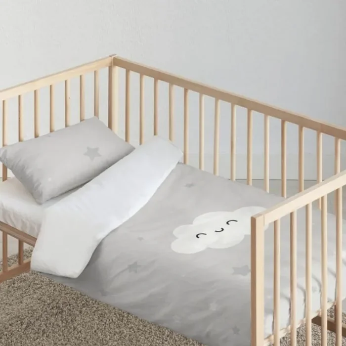 Funda nórdica para cuna kids&cotton werner gris 115 x 145 cm