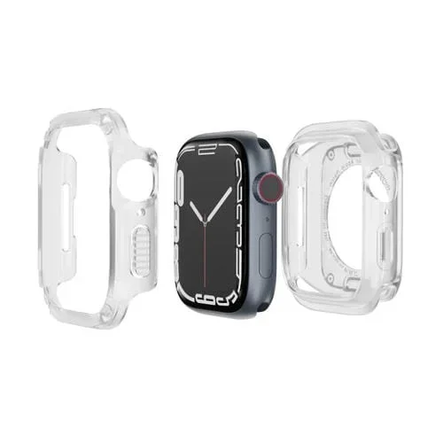 Funda para Apple Watch Series 6/5/4/SE 40mm 2 en 1 PC Hybrid TPU Armor (Transparente)