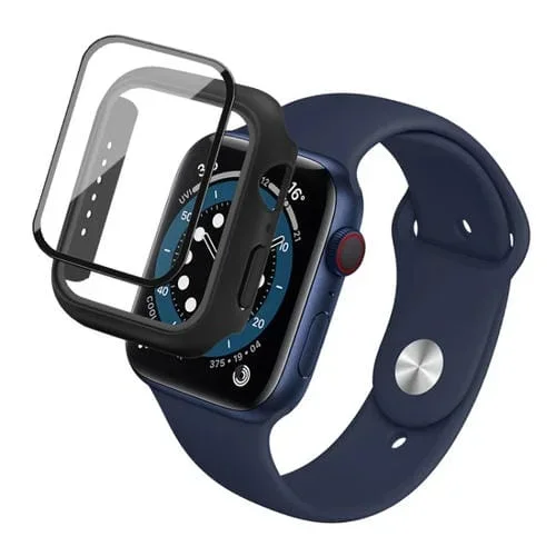 Funda para Apple Watch Series 8 45mm Imak PC Frame con Película Vidrio Templado (Negro)