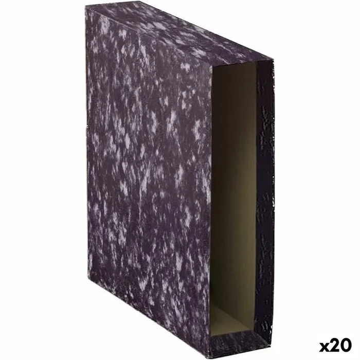 Funda para archivador dohe negro a4 cartón (20 unidades)