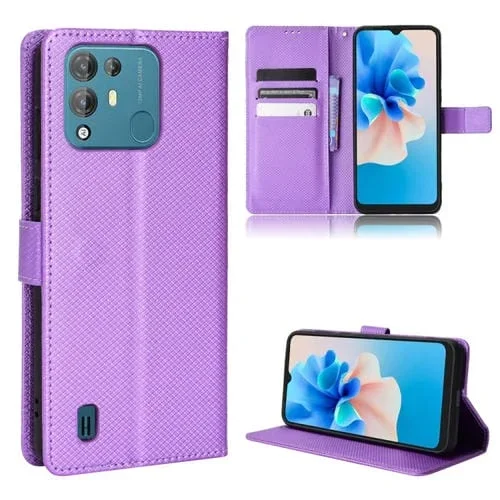 Funda para BlackView A55 Pro Diamond Texture Leather Case (Púrpura)