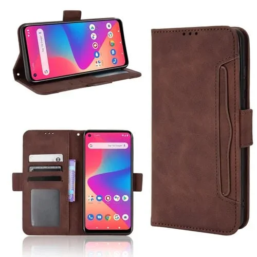 Funda para Blu G71 Skin Feel con Patrón de Cuero Barry (Marrón)