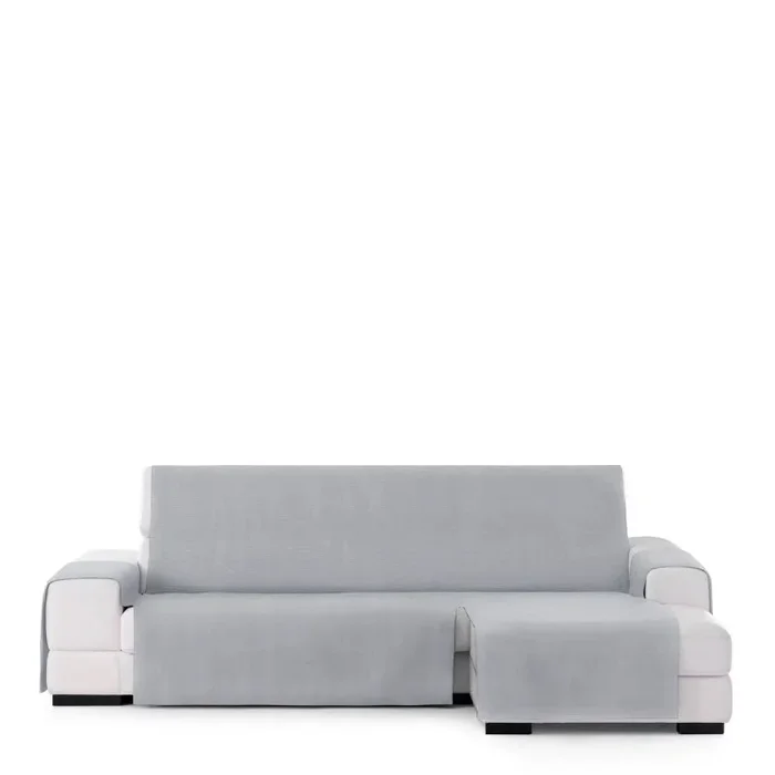 Funda para chaise longue de brazo corto derecho eysa levante gris 100 x 110 x 290 cm