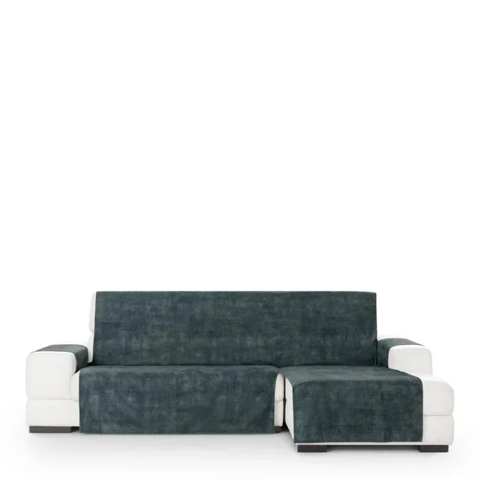 Funda para chaise longue de brazo corto derecho eysa turin antracita gris marengo 100 x 110 x 300 cm