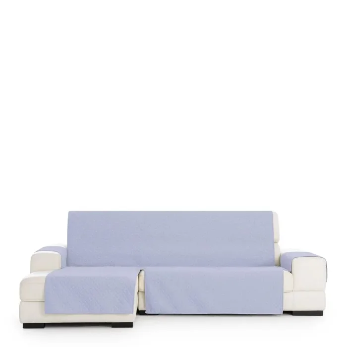 Funda para chaise longue de brazo corto izquierdo eysa silver azul 100 x 110 x 240 cm