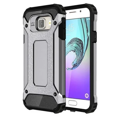Funda para Galaxy A3 (2016) A310 Tough Armor TPU con Funda Combinada PC (Gris)
