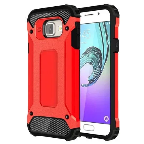 Funda para Galaxy A3 (2016) A310 Tough Armor TPU y Estuche Combinado PC (Rojo)