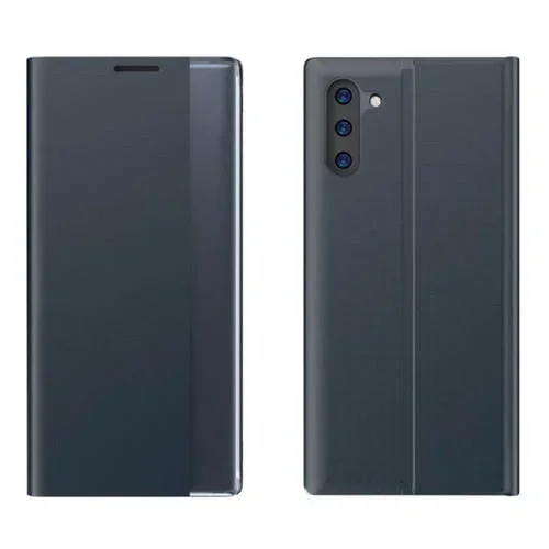 Funda para Galaxy Note 10 Plus Pantalla Lateral Magnética Horizontal Tela Soporte Reposo (Azul Oscuro)