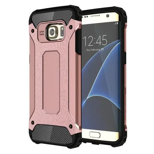 Funda para Galaxy S7 Edge G935 Tough Armor TPU y PC (Oro Rosa)