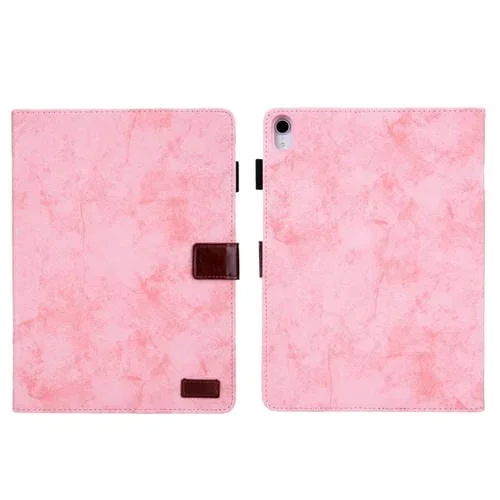 Funda para iPad Cuero con Textura de Tela iPad 2025/2022 (Rosa)