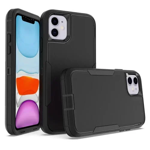 Funda para iPhone 11 2 En 1 Magnética PC y TPU (Negro)